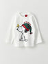 LC Waikiki Crew Neck Long Sleeve Snoopy Printed Baby Boy Pajama Set